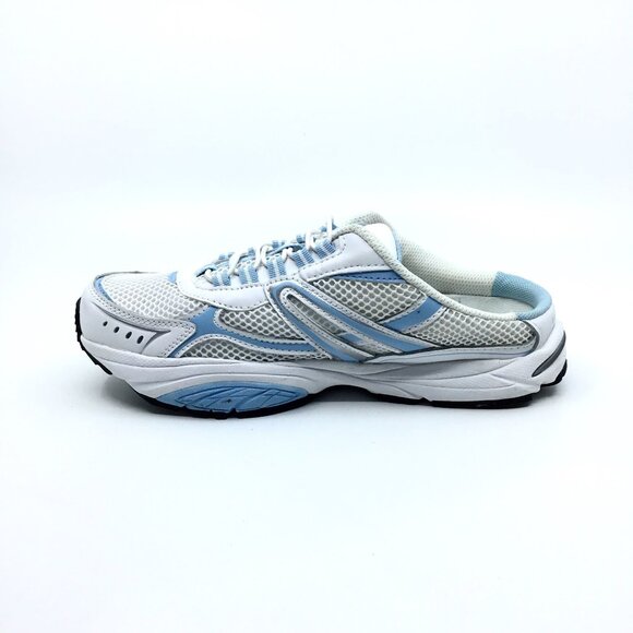 Cheeks  White and Blue Runner's  Sneakers - Picture 1 of 8